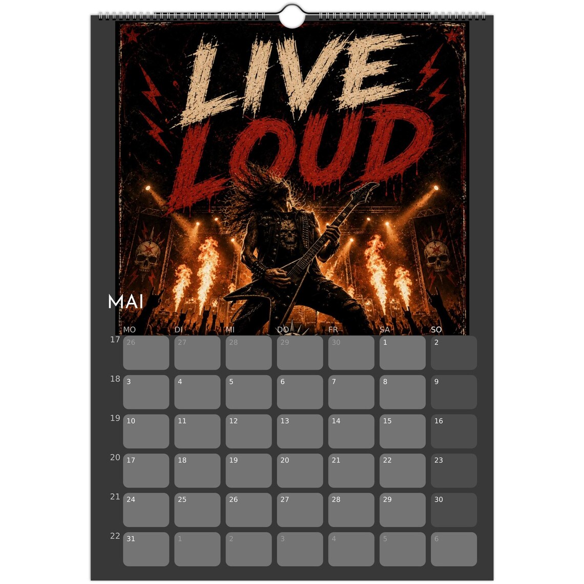 Heavy Metal Calendar 2027