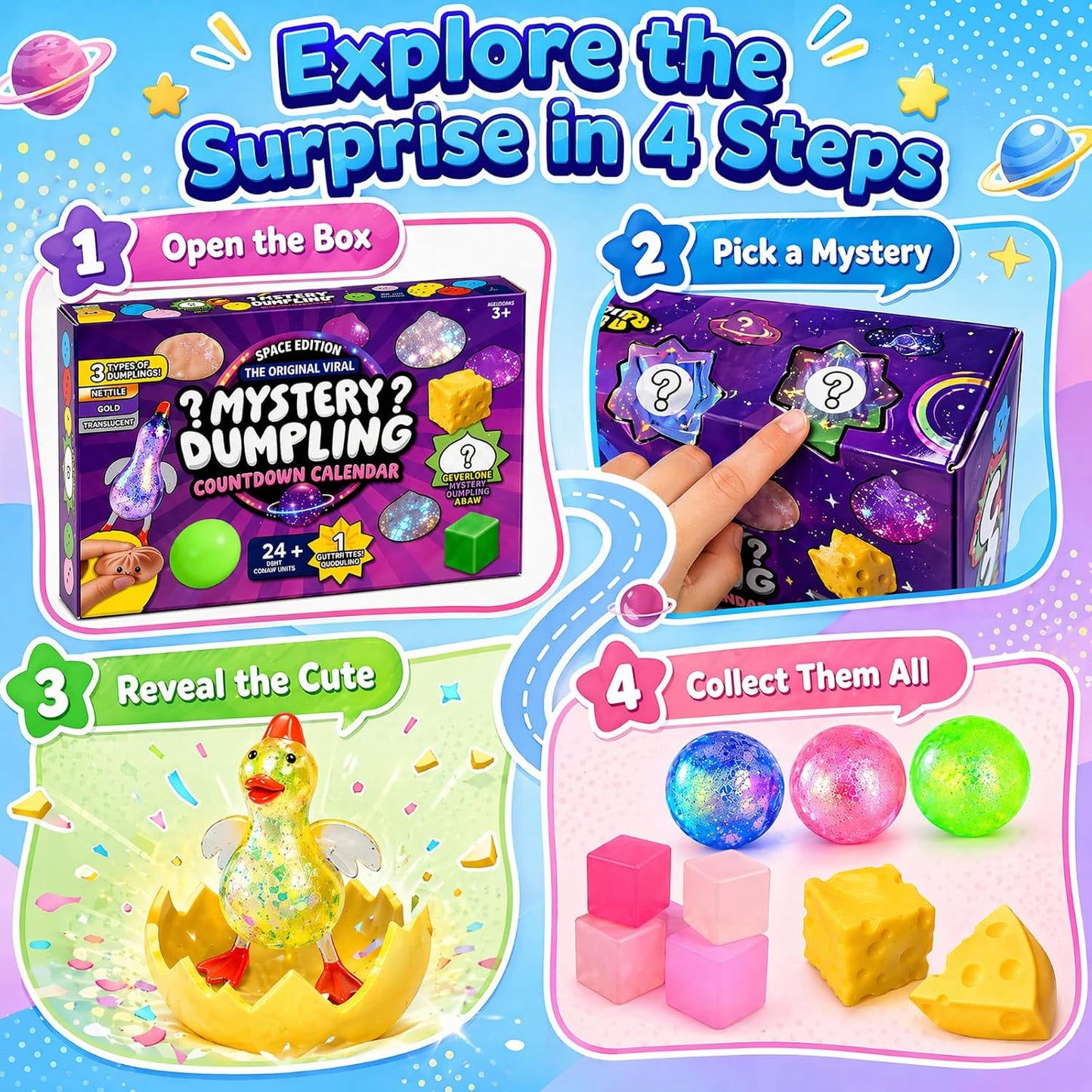 Mystery Dumpling Squishy Advent Calendar 2026