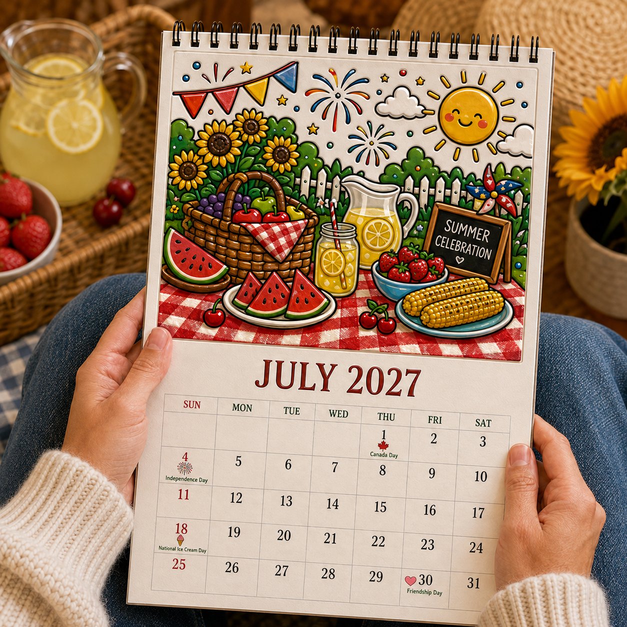 🎨Color Your Year 2027: Creative Coloring Calendar📅