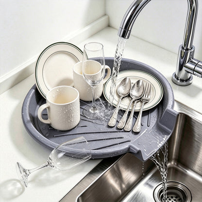 Collapsible Colanders with Self-Draining Base