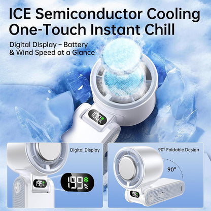 Pro Handheld Portable fan with Turbo Cooling