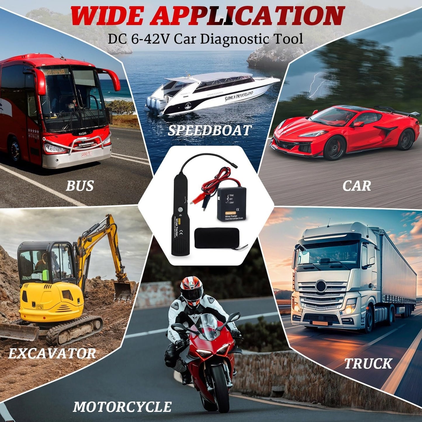 Automotive Wire Tracker & Circuit Tester — Trace Wires, Find Shorts & Open Circuits