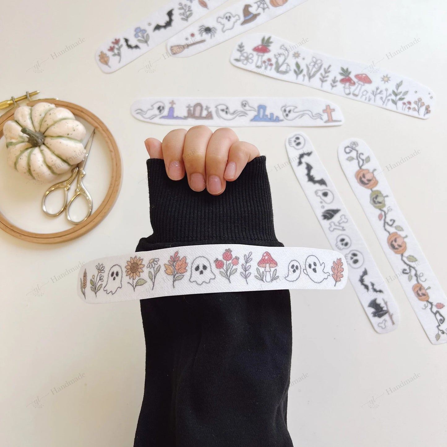 TYIIPLUS™ Seasonal Embroidery Templates – Halloween & Christmas DIY Designs