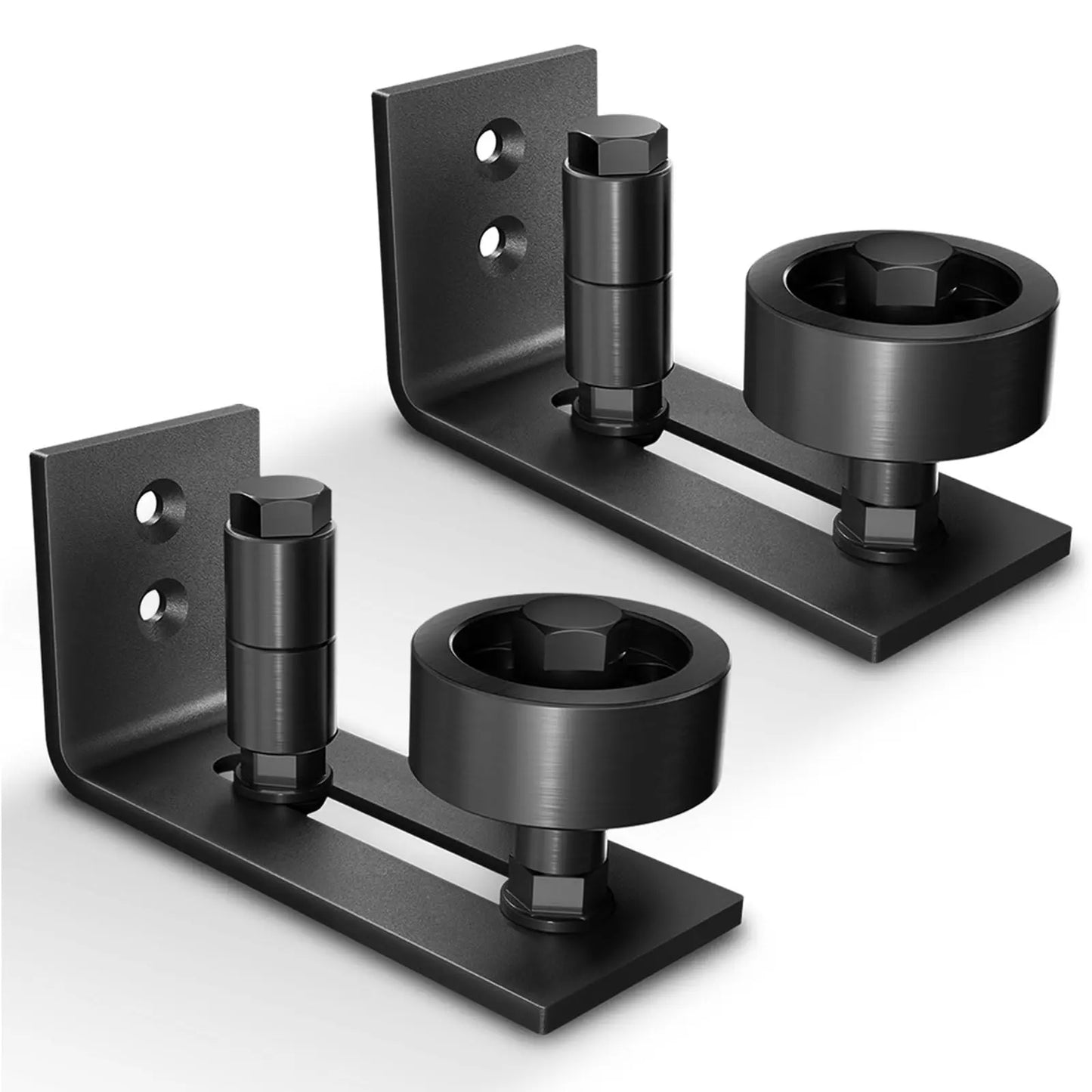 8-in-1 Adjustable Barn Door Floor Guide – Wall-Mount Stay Roller for Smooth, Stable Sliding
