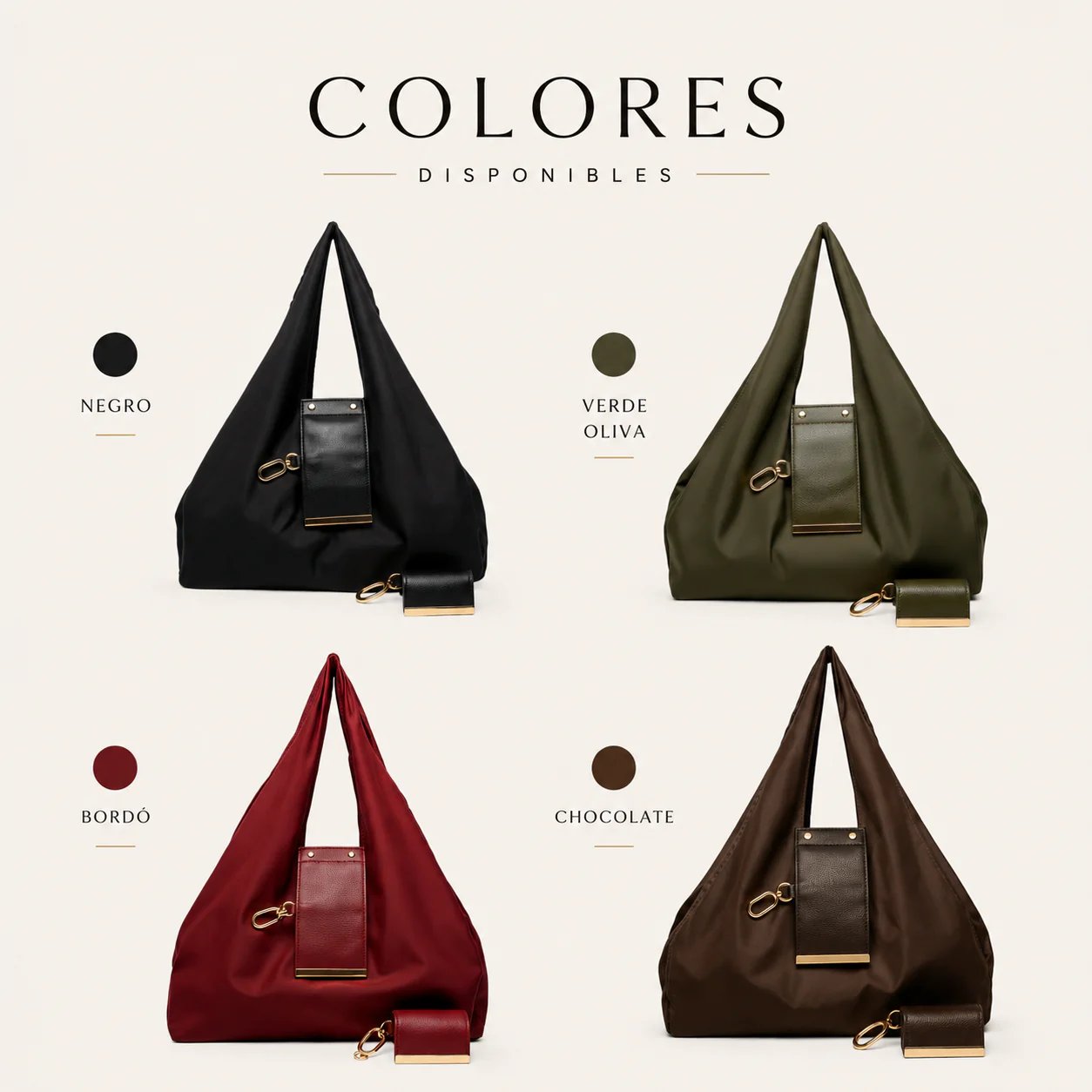 Tyiiplus™ Charm Transformable Bag – Stylish Vegan Leather Tote & Keychain Charm