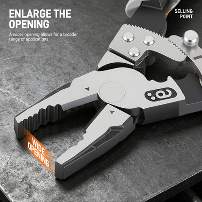 Heavy-Duty Ratchet Locking Pliers, Adjustable Multipurpose Hand Tool for Clamping, Gripping, Fastening & Maintenance