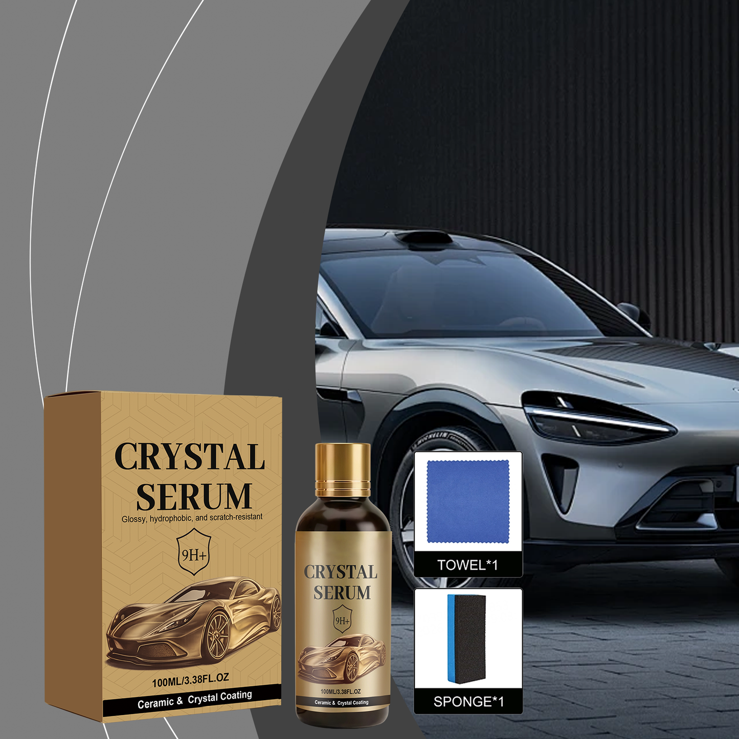 ⚡Graphene Ceramic Coating for Cars – 9H Hardness, 10+ Years Protection, Hydrophobic & Scratch Resistant