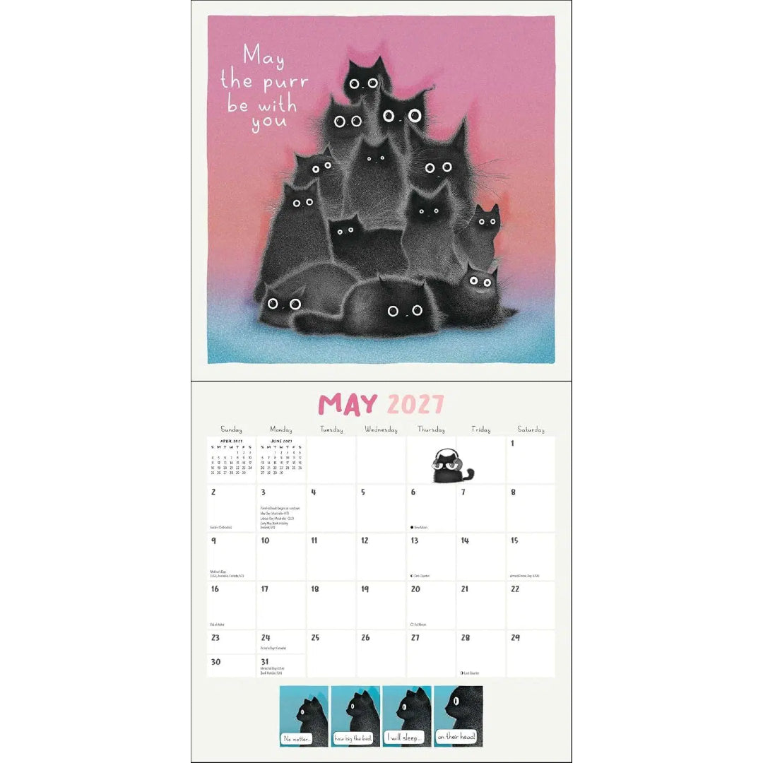 A Year of Purrs 2027 Wall Calendar