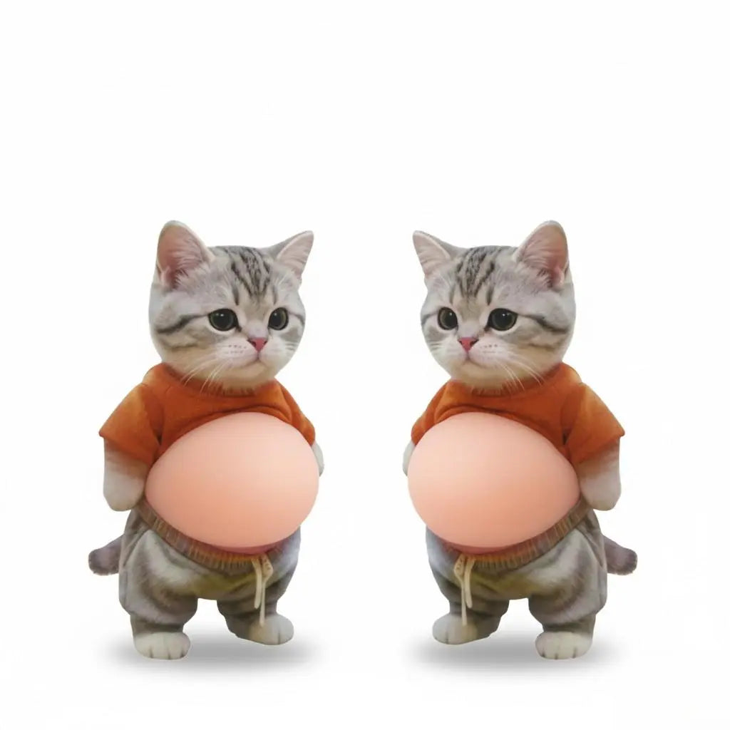 3D Dog & Cat Belly Squishy Stickers - A pair(2 Pcs)