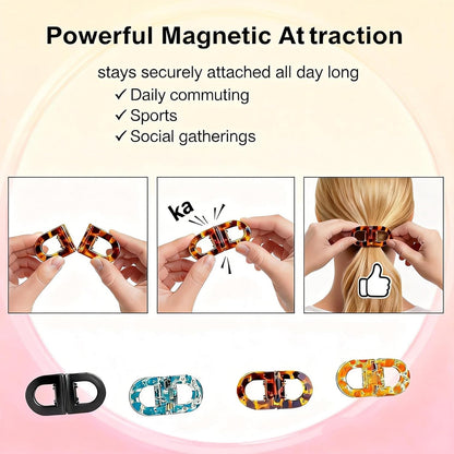 Magnetic No-Crease Hair Clips (2 Pcs) ✨