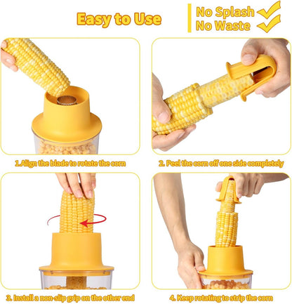 2-in-1 Corn Stripper Tool – Quick Corn Kernel Remover