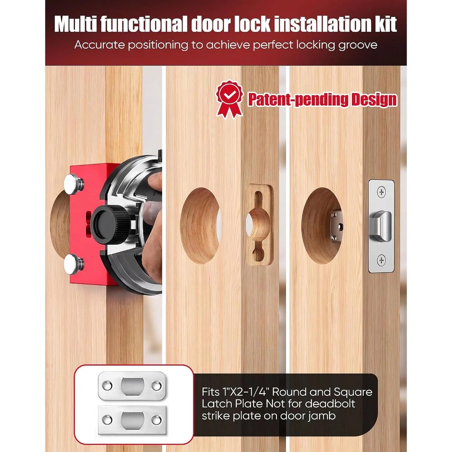 TYIIPLUS Door Latch Mortise Tool for Router