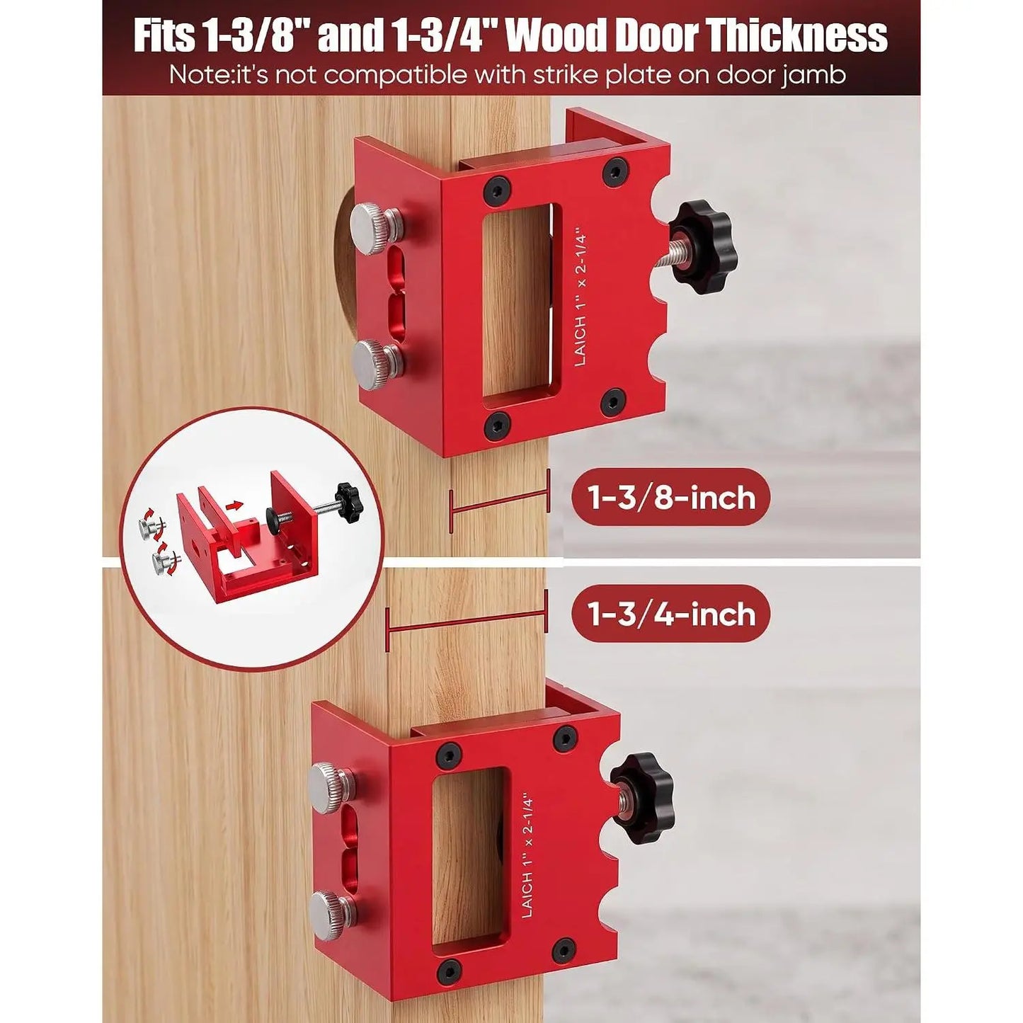 TYIIPLUS Door Latch Mortise Tool for Router