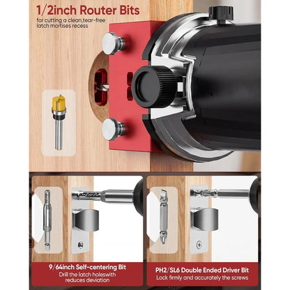 TYIIPLUS Door Latch Mortise Tool for Router