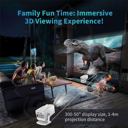 🎄Christmas Gift🎁TYIIPLUS Pro Projector and Game, Retro 4K Smart Game Projector, Built-in 10,000 Games, with 2 Wireless Controllers