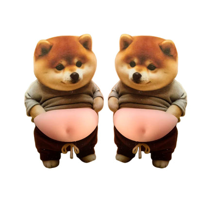 3D Dog & Cat Belly Squishy Stickers - A pair(2 Pcs)