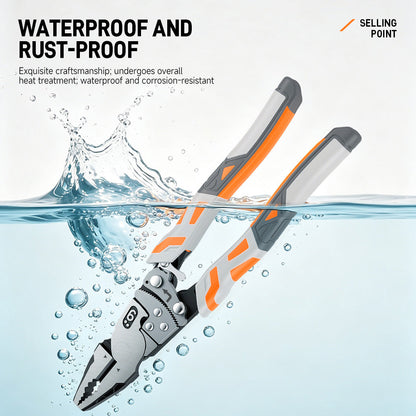 Heavy-Duty Ratchet Locking Pliers, Adjustable Multipurpose Hand Tool for Clamping, Gripping, Fastening & Maintenance