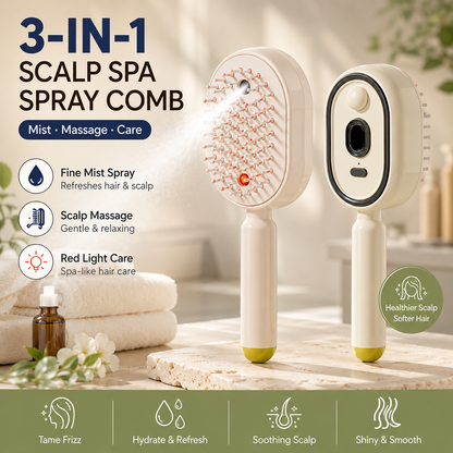 💫SAVE 49% NOW🪮✨Steam Mist Straightening Comb – Easy Salon-Like Hair