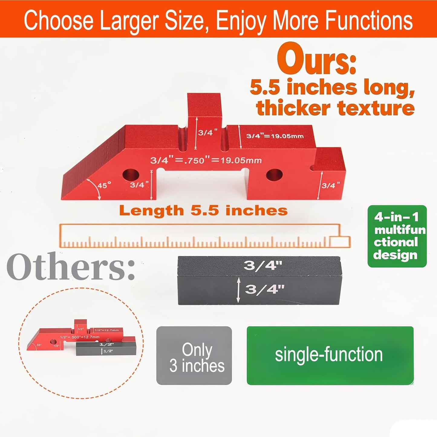 14-Piece Precision Woodworking Setup Blocks