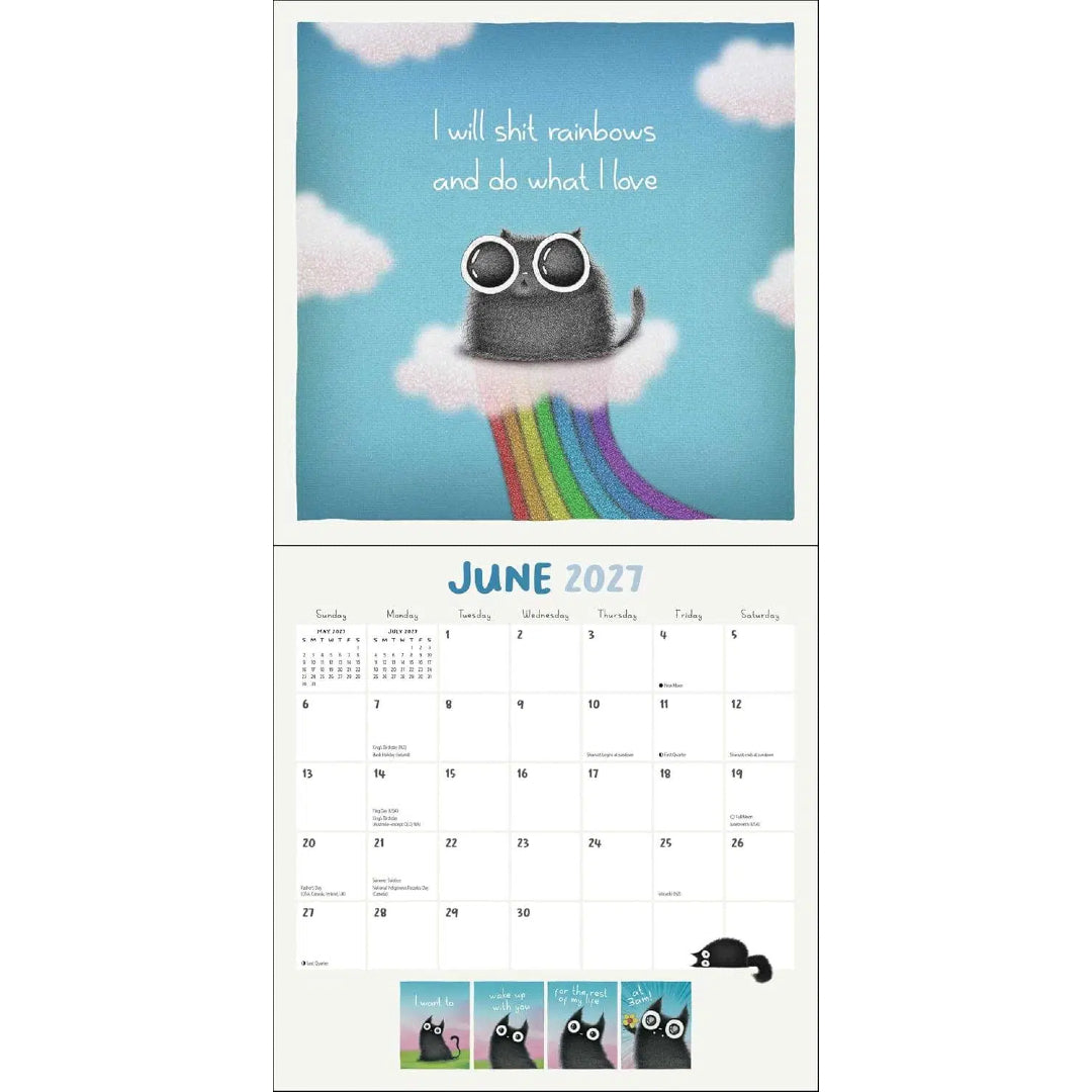 A Year of Purrs 2027 Wall Calendar