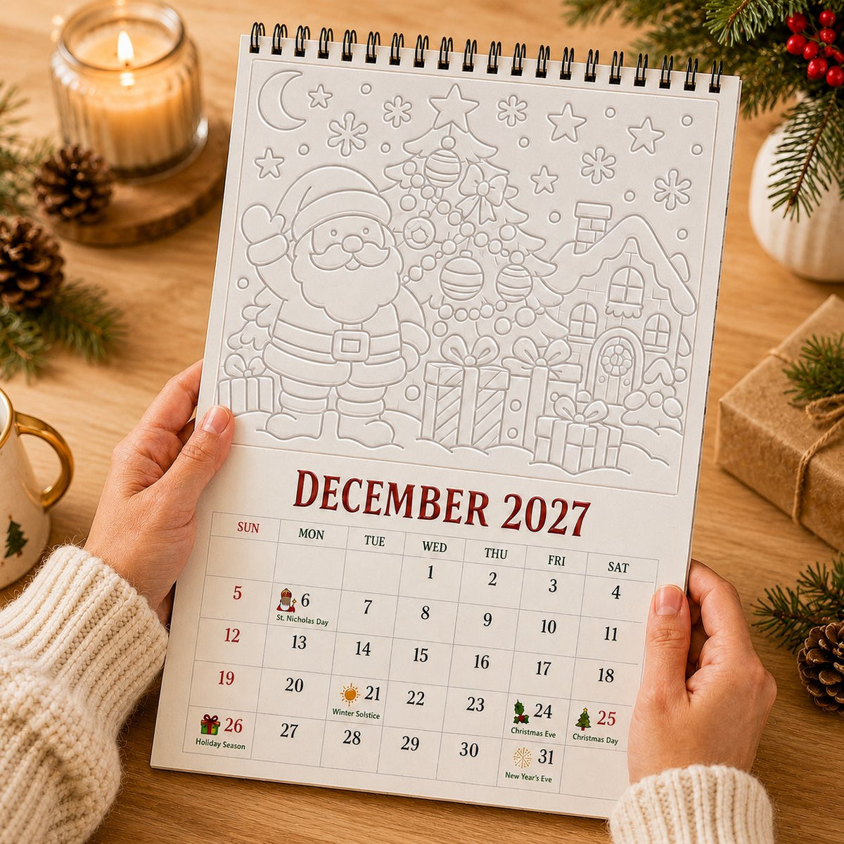 🎨Color Your Year 2027: Creative Coloring Calendar📅
