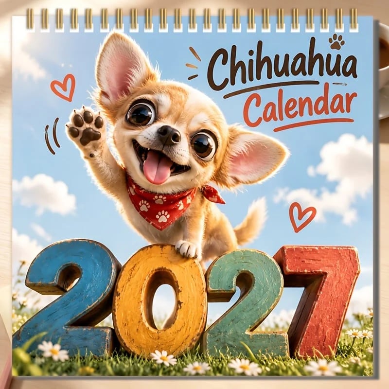 🐕 2027 Chihuahua Wall Calendar
