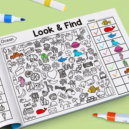 ✍️🧠Interactive Look & Find Colouring Book