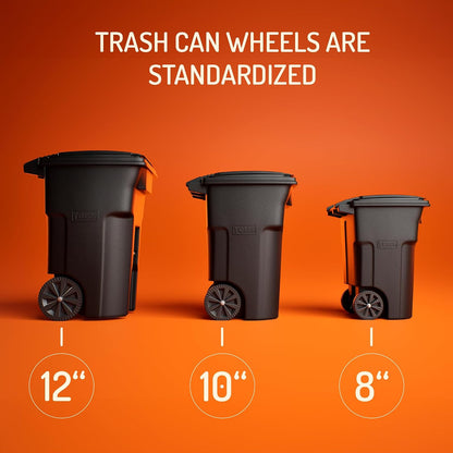 Trash Can Wheel Covers – Make Trash Can Day Silent (Set of 2)