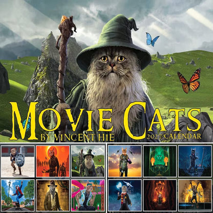🎬🐱 Movie Cats 2027 Calendar