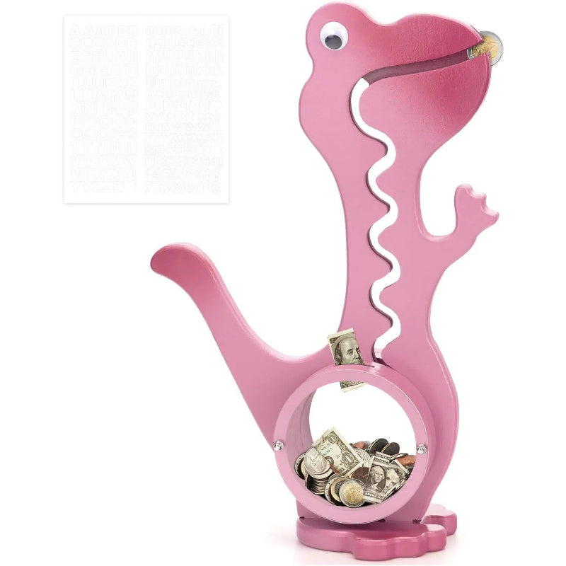 Wooden Dinosaur Piggy Bank