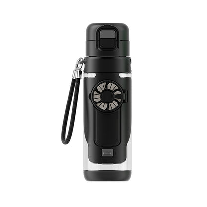 Portable 2-in-1 Water Bottle with Mini Fan – Stay Cool & Hydrated Anywhere