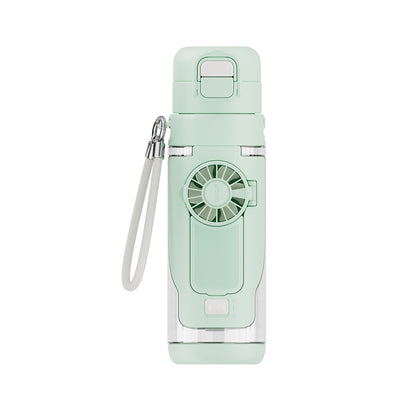 Portable 2-in-1 Water Bottle with Mini Fan – Stay Cool & Hydrated Anywhere