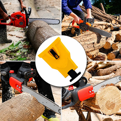 TYIIPLUS™ Portable Bar-Mounted Chainsaw Sharpener – Fast Chain Sharpening Tool for 14"–20" Chainsaws