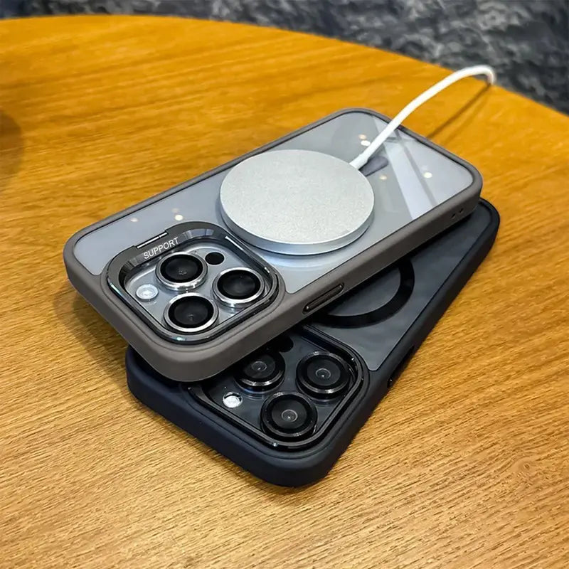 TYIIPLUS™ Magnetic Phone Case with Camera Protection & Built-In Stand