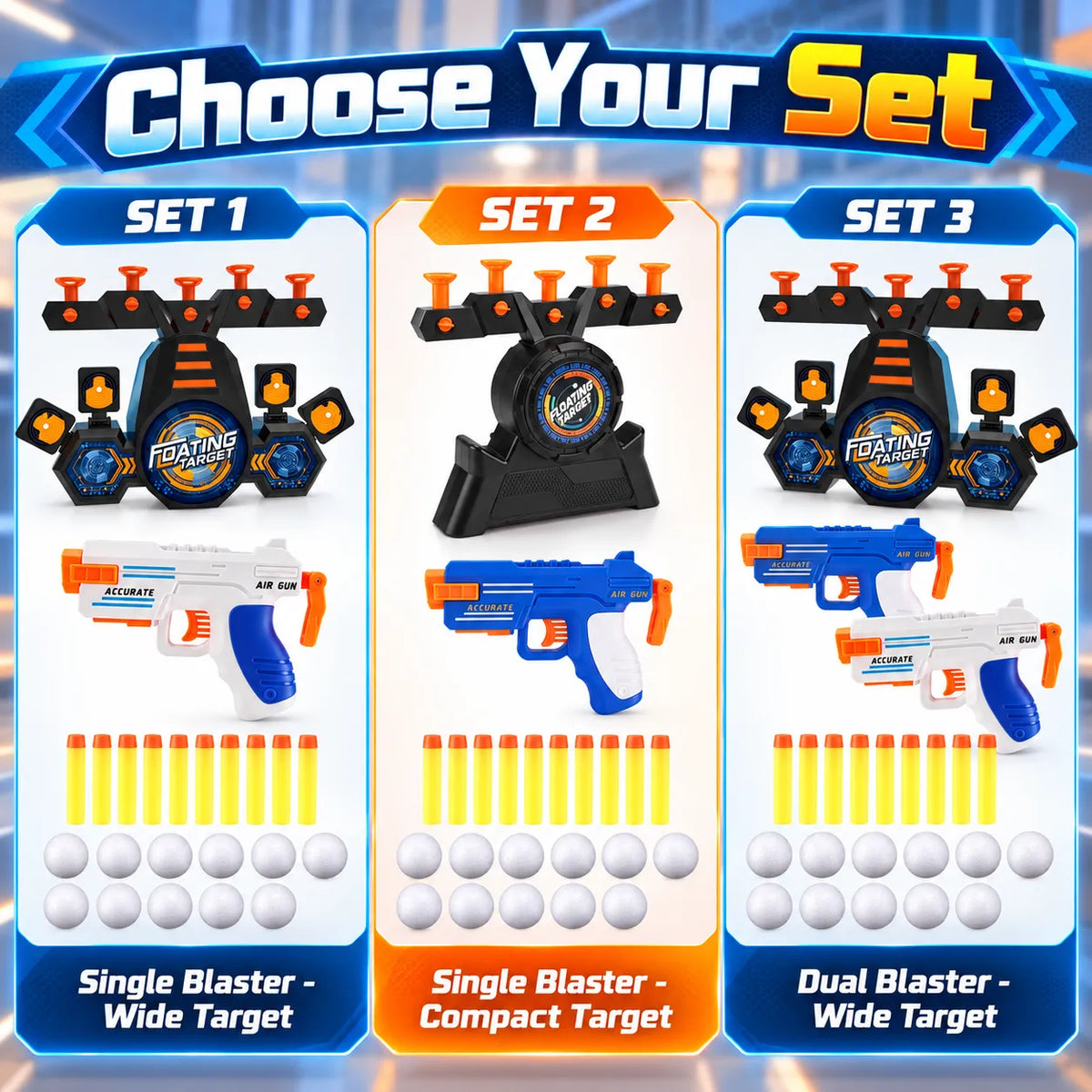 🎄Christmas Gift🎯FLOATING BALL TARGET SHOOTING GAME SET