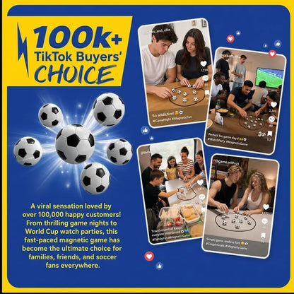 ⚽ Magnetic Football Chess Game😍2026 Trending Family Party Game Includes 20 Magnets | Easy to Learn, Hard to Stop Playing