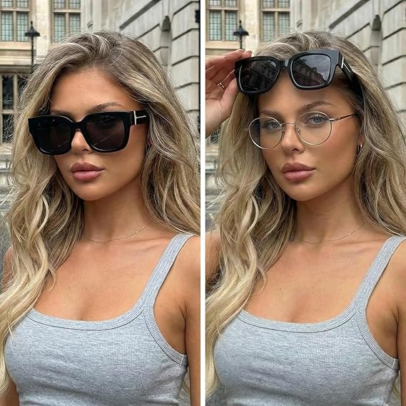 🕶️ Polarized Fit Over Sunglasses for Women – UV400 Protection Floral Frame Wear Over Prescription Glasses