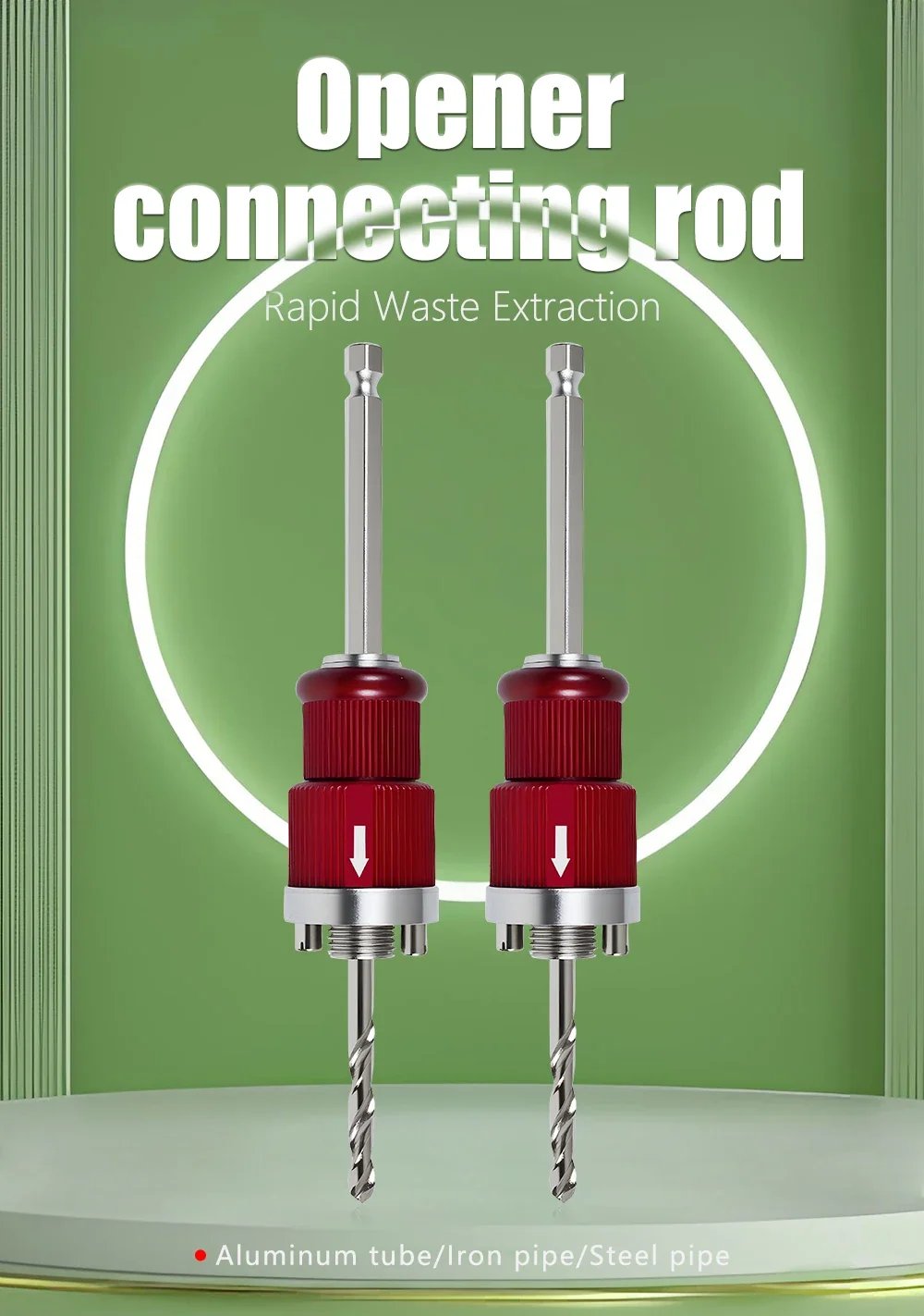 Heavy-Duty 1/4" Hex Shank Hole Saw & Coring Bit