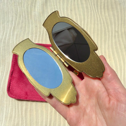 The Handheld Compact – Vintage Hand-Shaped Pocket Mirror