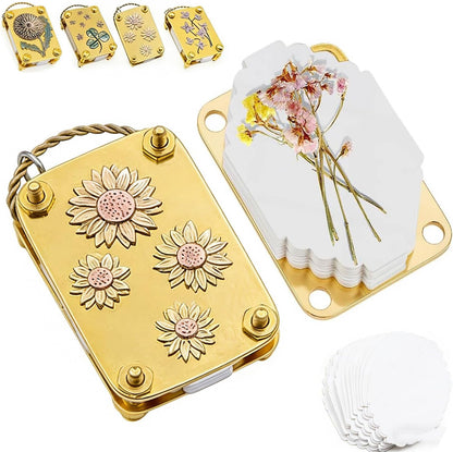 Mini Flower Press Kit with 20 Sheets