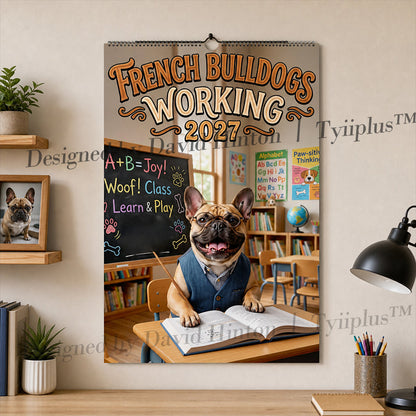🐶 French Bulldogs Working 2027 Calendar