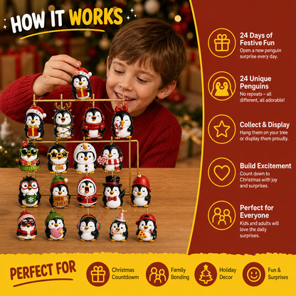 24-Day 3D Penguin Advent Calendar