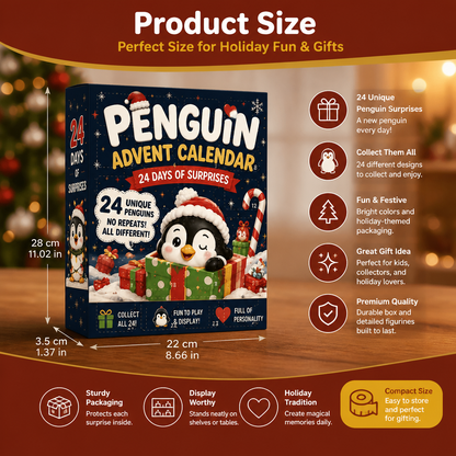 24-Day 3D Penguin Advent Calendar