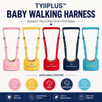 TYIIPLUS™ Baby Walking Harness – Adjustable Toddler Walking Assistant with Support Handle