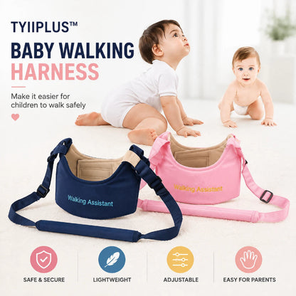 TYIIPLUS™ Baby Walking Harness – Adjustable Toddler Walking Assistant with Support Handle