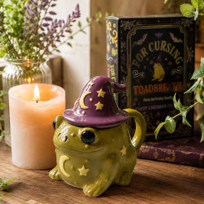 🐸 Frog Moon and Star Mug with Gold Star Spoon