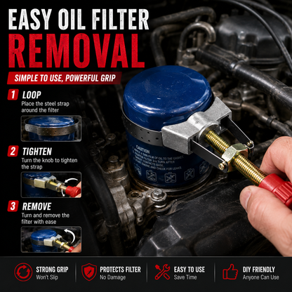 NEW Auto Car Diameter Adjustable Oil Filter Removal Strap Wrench Tool,Car Oil Filter Wrench.