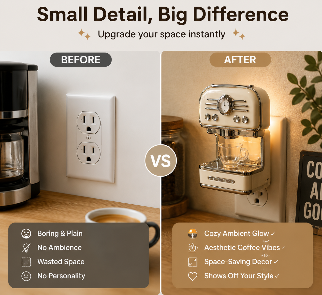 😍 This Tiny Coffee Machine Decor Instantly Upgrades Your Coffee Corner Aesthetic