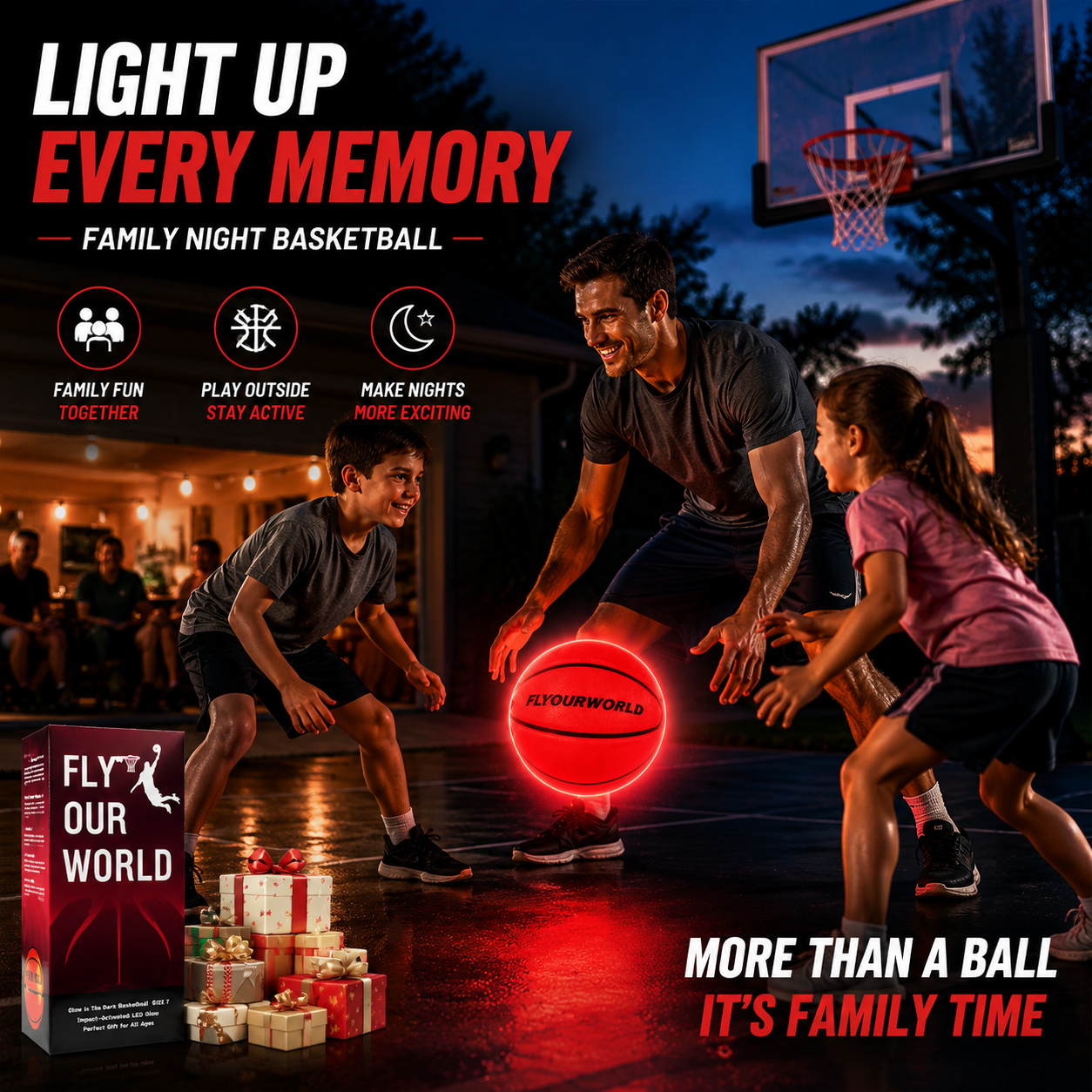 Light Up LED Basketball – Glow In The Dark Size 7 Ball