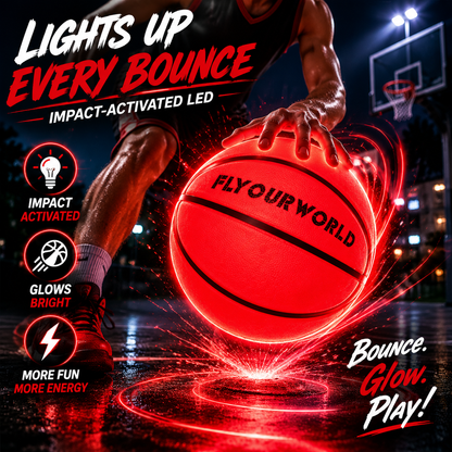 Light Up LED Basketball – Glow In The Dark Size 7 Ball